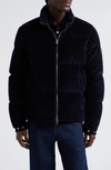 MONCLER BESBRE QUILTED CORDUROY SHORT DOWN PUFFER JACKET