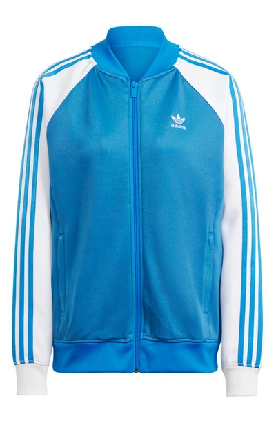 Adidas Originals Women's Adidas Adicolor Classics Oversized Sst Track Jacket In Blue