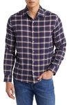 STONE ROSE STONE ROSE TRICOLOR PLAID DRY TOUCH® PERFORMANCE BUTTON-UP SHIRT