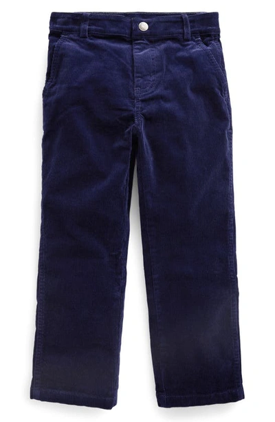 Mini Boden Kids' Relaxed Cord Trousers College Navy Boys Boden