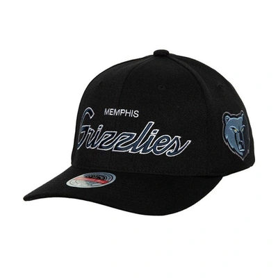 Mitchell & Ness Men's  Black Memphis Grizzlies Mvp Team Script 2.0 Stretch-snapback Hat