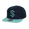 MITCHELL & NESS MITCHELL & NESS NAVY SEATTLE KRAKEN CORE TEAM GROUND 2.0 SNAPBACK HAT