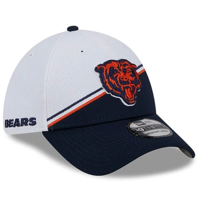 New Era Men's  White, Navy Chicago Bears 2023 Sideline 9twenty Adjustable Hat In White,navy