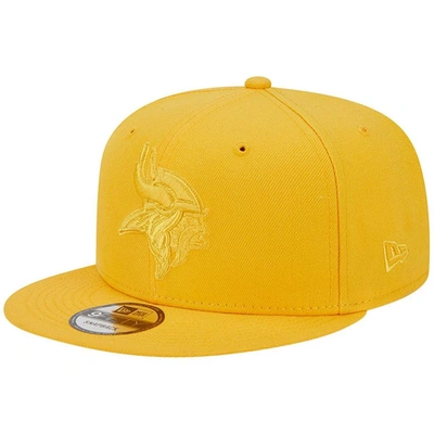 New Era Men's  Gold Minnesota Vikings Color Pack 9fifty Snapback Hat