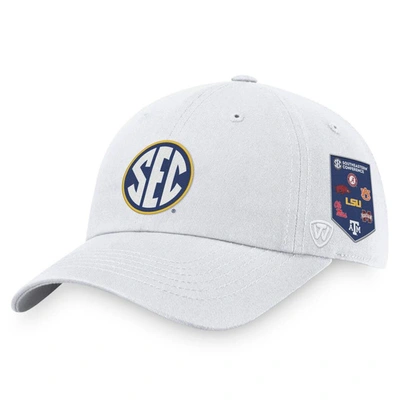 Top Of The World Men's  White Sec Banner Adjustable Hat