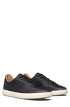 Clae Black Milled Leather Trainers In Black Milled Leather