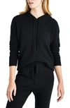 Splendid Elin Sweater Hoodie In Black