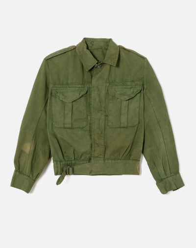 Marketplace 70s Australian Military Crop Jacket In Green