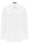 Dolce & Gabbana Maxi Shirt With Satin Buttons
