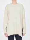 JIL SANDER BEIGE WOOL JUMPER