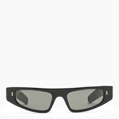 Gucci Black Slim Cat-eye Frame Sunglasses