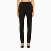 Saint Laurent Regular Black Wool Trousers In Black