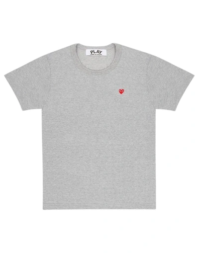 Cdg Play T.shirt In Gray
