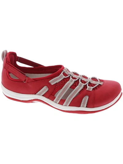 Easy Street Zaba Womens Round Toe Ankle Strap Sport Sandals In Red