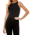Tcec Adler Stretch Knit Bodysuit In Black In Black