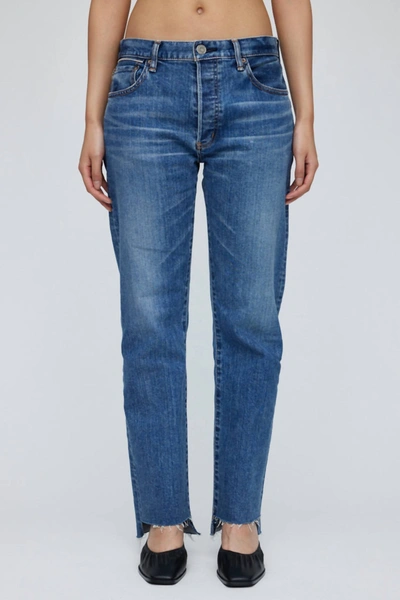 Moussy Harris Straight Jeans In Blue