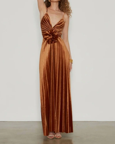 Delfi Collective Helina Dress In Brown