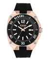 Versus Reaction Silicone Watch In Black/pink