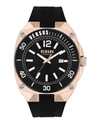 Versus Versace  Reaction Silicone Watch Man Wrist Watch Rose Gold Size Onesize Stainless Steel