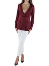 City Studio Juniors Womens Satin Open Back One-button Blazer In Pink