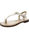 Naturalizer Fifi Womens Thong Flat Thong Sandals In Gold