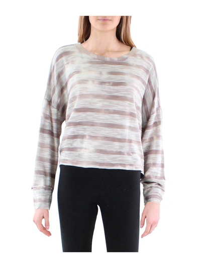 Anthropologie Maronie Womens Knit Long Sleeve Sweater In Beige