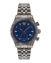 Versace Hellenyium Chrono Bracelet Watch In Multi