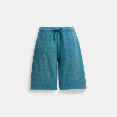 Coach Outlet Sun Faded Shorts In Blue