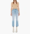 MOTHER THE HUSTLER ANKLE FRAY JEANS IN CROSSROADS
