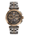 Versace Aion Chrono Bracelet Watch In Gold