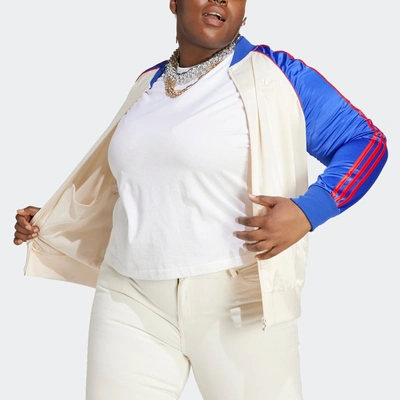 ADIDAS ORIGINALS WOMEN'S ADIDAS SATIN SST TRACK JACKET (PLUS SIZE) 