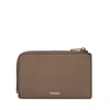 Fossil Women's Jori Leather Zip Card Case In Beige