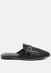 London Rag Walkout Studded Flat Mules In Black