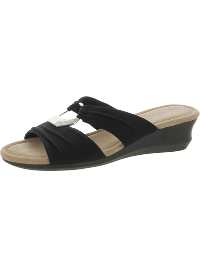 Naturalizer Gigi Womens Slip On Summer Mule Sandals In Black