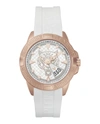 Plein Sport Touchdown Silicone Watch In White