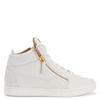 Giuseppe Zanotti Nicki Leather Sneakers In Grey