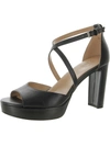 Naturalizer Melody Womens Block Heel Ankle Strap Platform Sandals In Multi