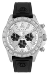 Philipp Plein Nobile Racing Chronograph Watch In Silver