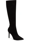 Inc Rajel Womens Faux Suede Wide Calf Knee-high Boots In Black