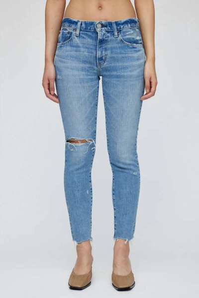 Moussy Depew Skinny Jeans In Light Blue