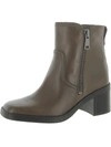 Naturalizer Emmy Womens Leather Square Toe Ankle Boots In Multi