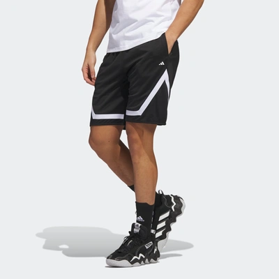 Adidas Originals Adidas Men's Pro Block Loose-fit Basketball Shorts In Multi