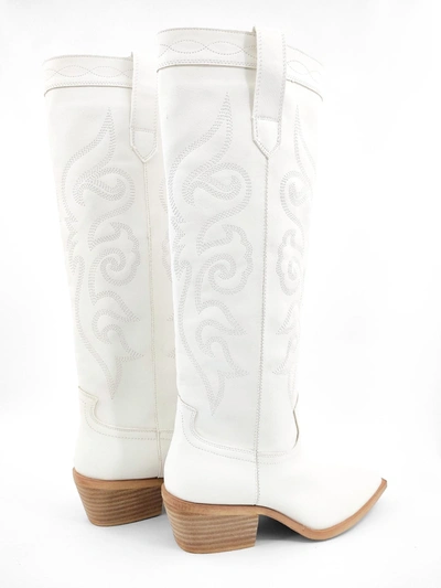 Shu Shop Zaire White Cowboy Boots