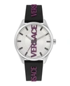 Versace V-vertical Quartz White Dial Mens Watch Ve3h00122 In Silver