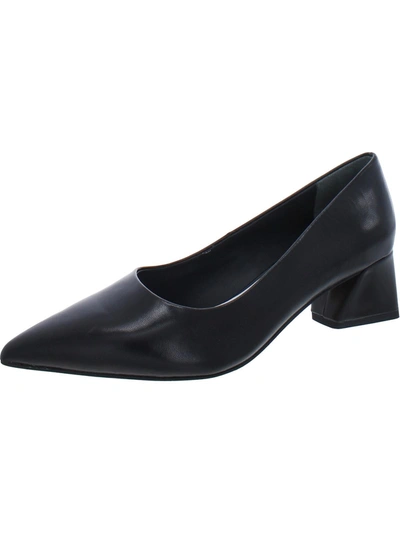 Franco Sarto Lucy Womens Leather Slip On Pumps In Black