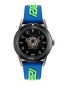 Versace Men's V-palazzo Ip Gunmetal Medusa Watch, 43mm In Multi