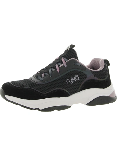 Ryka Nostalgia Womens Leather Lifestyle Athletic And Training Shoes In Black