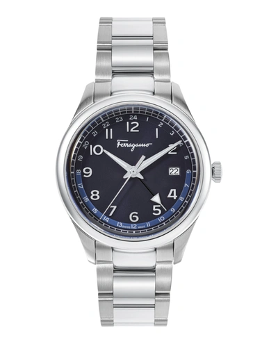 Ferragamo Timeless Bracelet Watch Man Wrist Watch Silver Size Onesize Stainless Steel