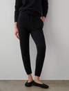 White + Warren Cashmere Jogger Pant In Black In Black