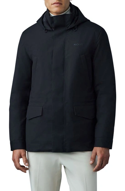 Mackage Morris City Windproof & Water Resistant 800 Fill Power Down 2-in-1 Jacket With Removable Liner In Black